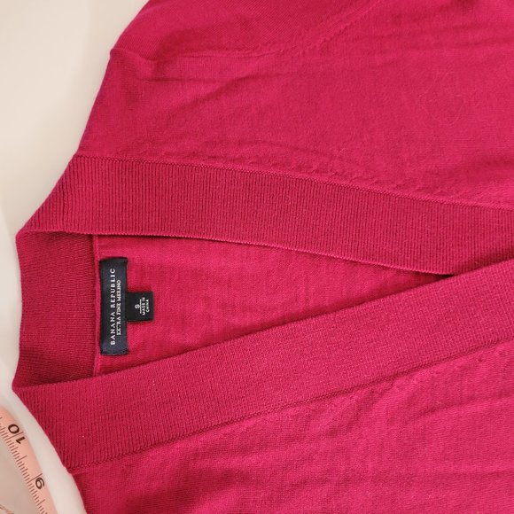 Banana Republic, Red Fine Merino Cardigan, Size S, NWOT - Picture 6 of 11